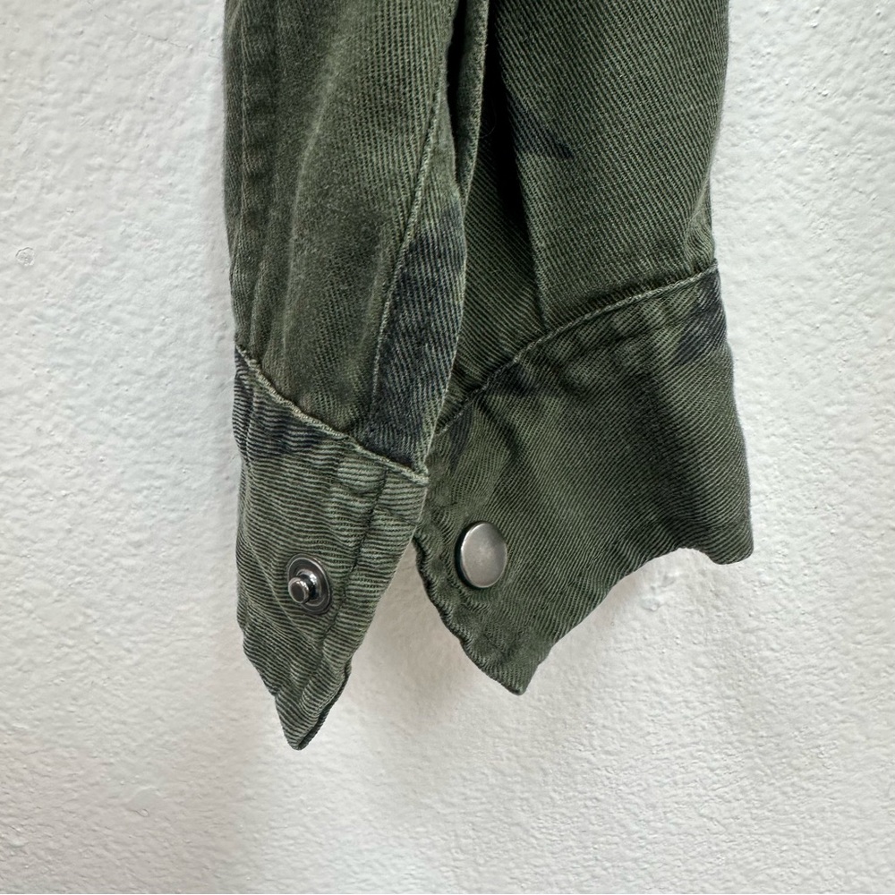 Rails Collins Jacket Sage With Black Stars Linen … - image 6